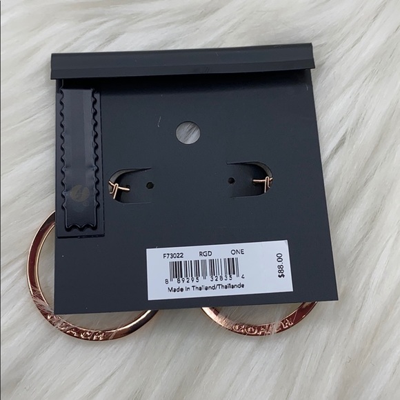 Coach Hoop Earrings RoseGold F73022 - Picture 7 of 10